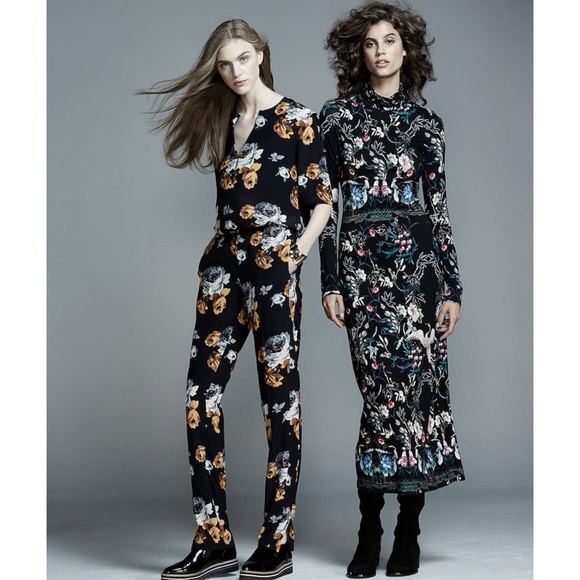 THEORY Viewpine Distressed Floral Pant - Picture 3 of 11